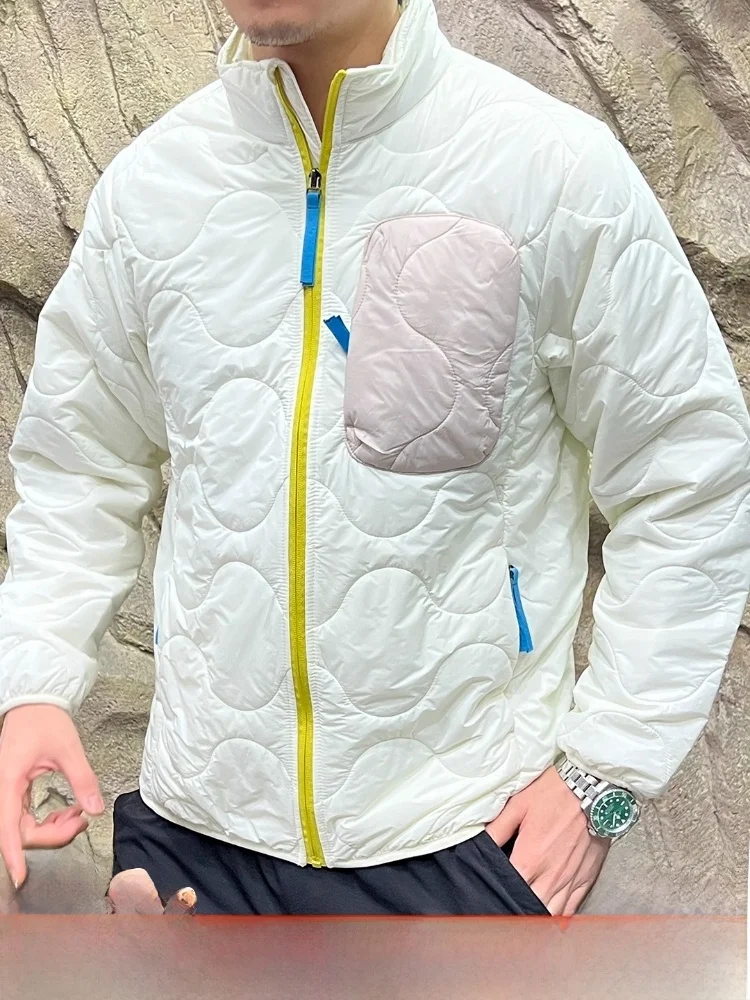 

Sli 3D Cut Cotton Jaet Stand Collar Waterproof Windproof Outdoor Autumn Winter Youth Faion Warmth Casual Pure Color