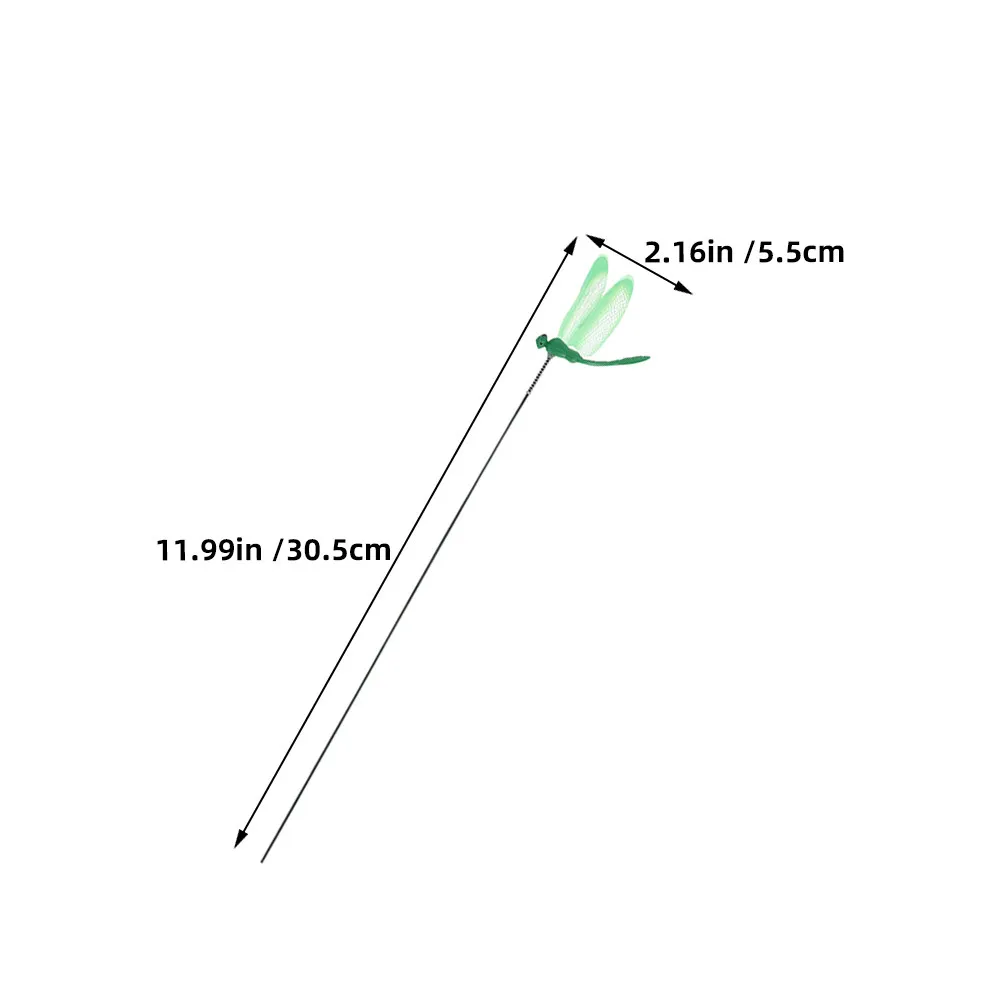 32Pcs Dragonfly Garden Stake Outdoor Decorative Realistic Lifelike Ornaments for Flower Pot Patio Yard Balcony Plant Decor