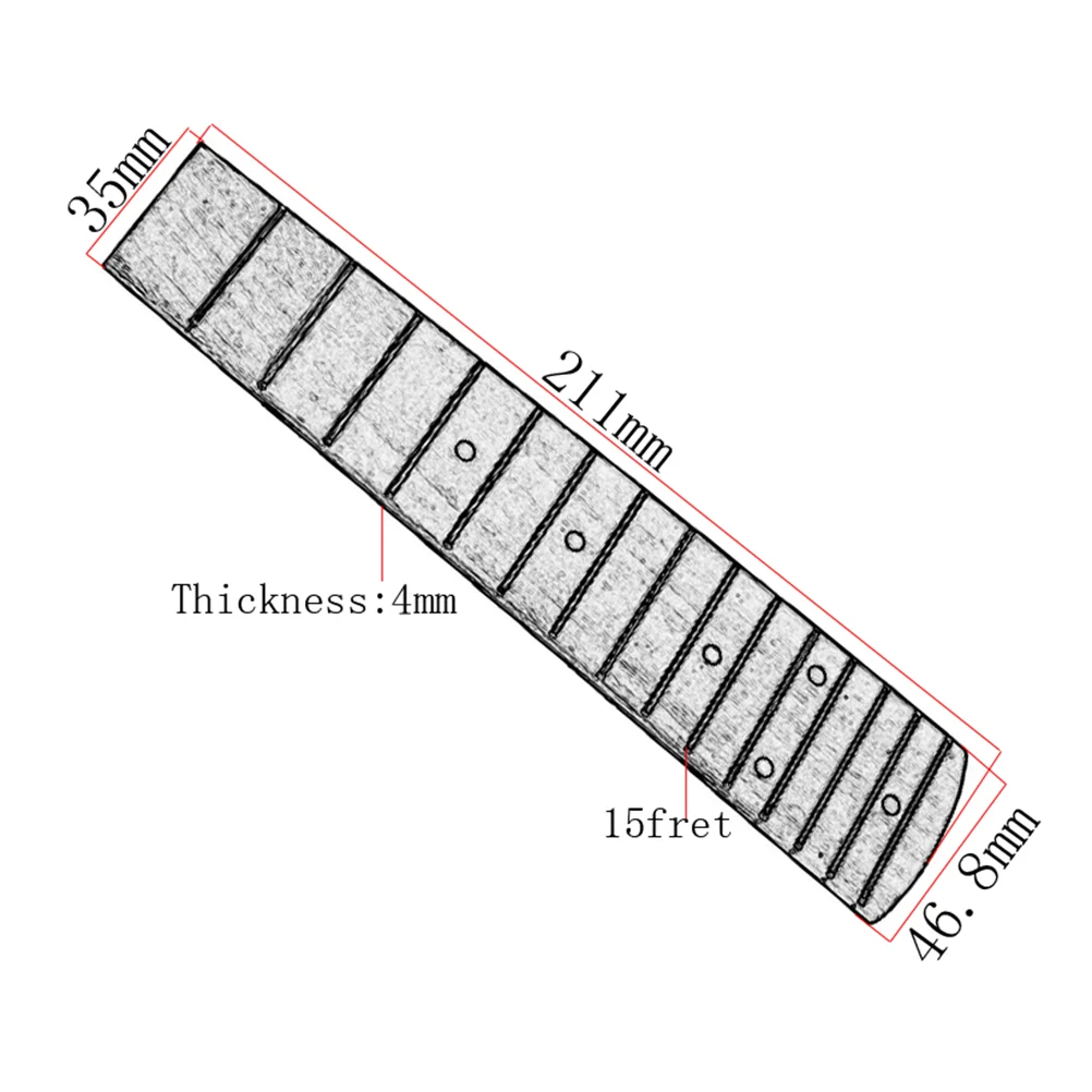 21 Inch Concert Ukulele Fretboard Rosewood Fingerboard Fretboard for Ukulele Hawaii Guitar Accessories Replacement (GSA07)