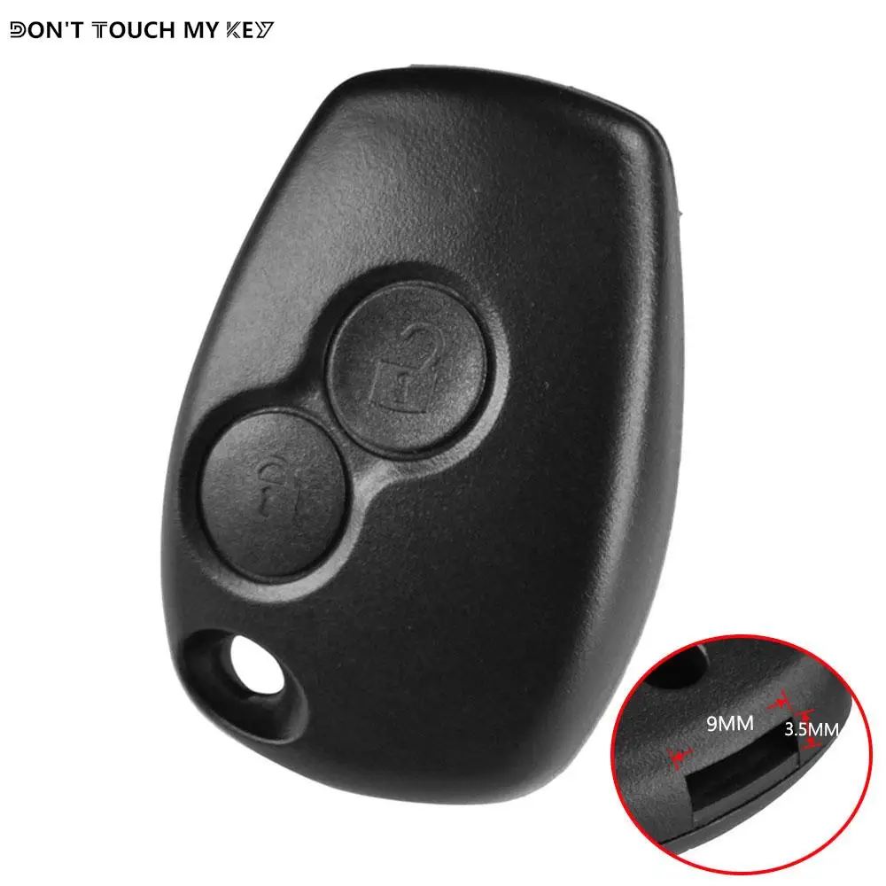 Para Renault Clio Trafic Modus Master Twingo Kangoo carcasa de llave remota de coche funda protectora de soporte Fob 2 botones accesorios de coche