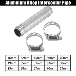 X Autohaux Universal Aluminum Alloy Hose Joint Pipe Set with 2 Clamps OD 16mm-89mm Length 3