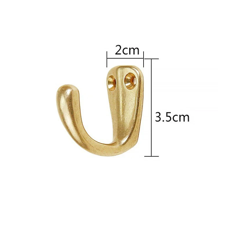 Antique Bronze/gold Coat Hook Brass Classic Wall Hanging for Bath Stands Clothes Hanger Scarf Towel Bathroom Kitchen Acessories