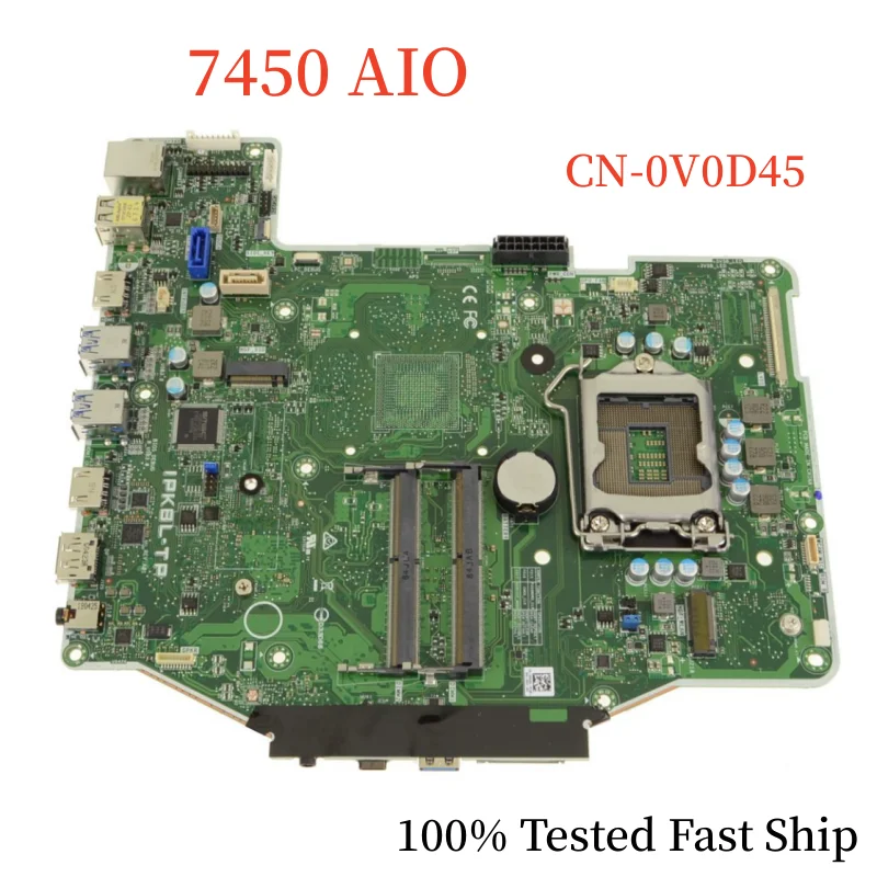 

CN-0V0D45 For Dell Optiplex 7450 AIO Motherboard IPKBL-TP 0V0D45 V0D45 LGA 1151 DDR4 Mainboard 100% Tested Fast Ship