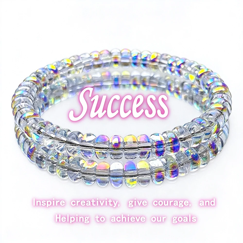 Natural Stone Bracele Menopause Ethiopian Opal Bracelet Stretchable Elastic Cord Jewelry Gift Helps Maintain Emotional Balance