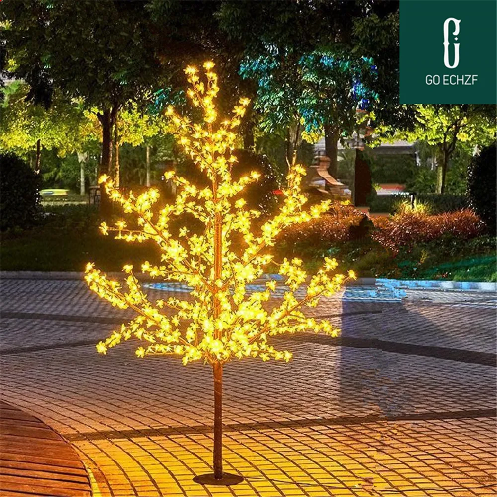 New Cherry Blossom Tree Light, Led Bulbs, 2m Height, 110 V, 220v, Ac, 7 Colors For Option, Rainproof Outdoor Usage, 1152pcs