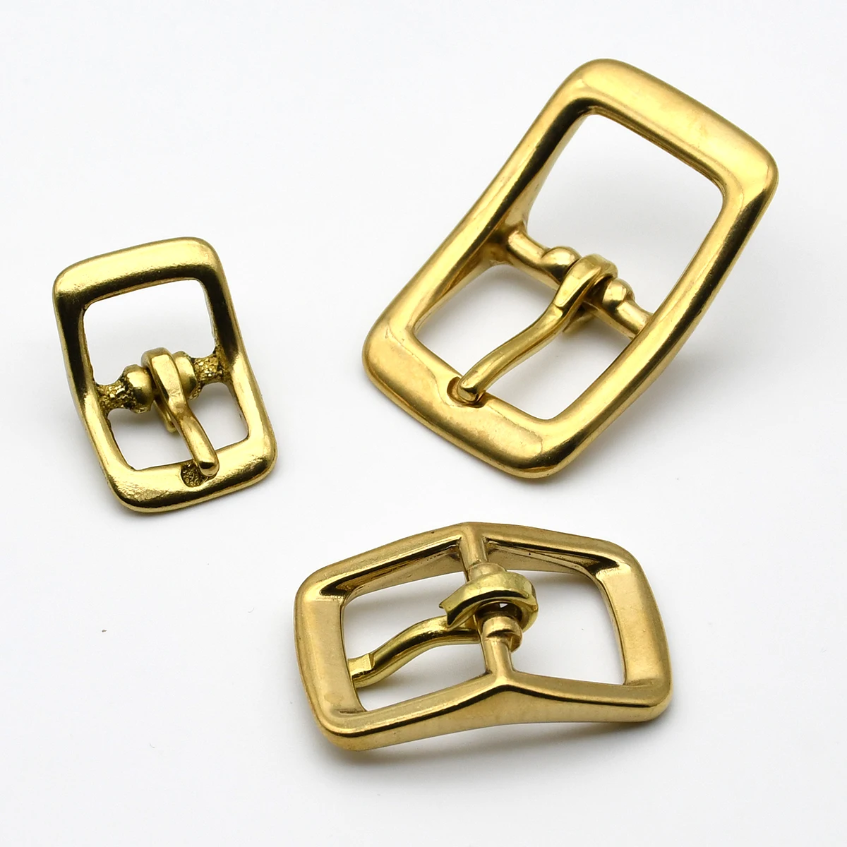 1 Piece Brass Belt Buckle Tri-glide Adjustable Buckle Pin Buckle for Leather Craft Bag Strap Horse Bridle Halter Harness Parts