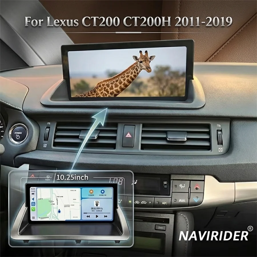 R For Lexus CT200 CT200h 2011- 2019 Touch screen GPS Car Multimedia Auto 10.25
