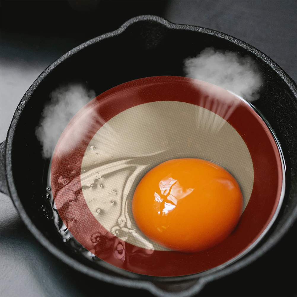 

Round Silicone Baking Mat 12 Inch Non Stick Oven Microwave Air Fryer Accessories Pizza BBQ Tool Parchment Paper Gel Pad