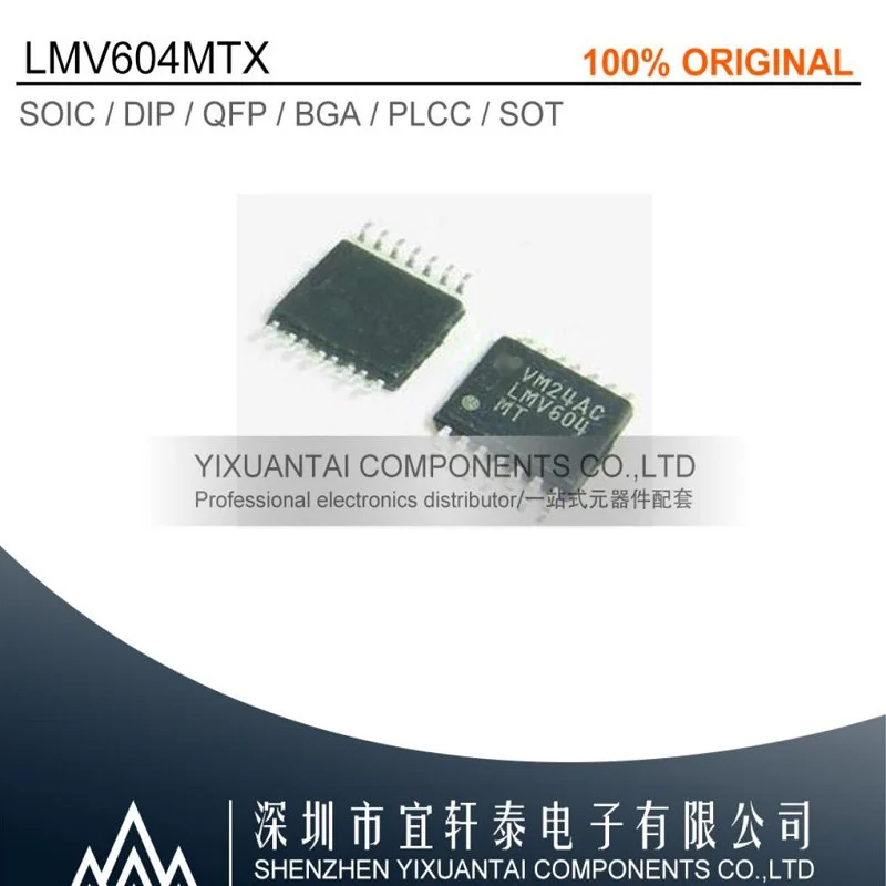 10-100pcs/lot LMV604MTX Free shipping  LMV604  LMV604MTX/NOPB   IC OPAMP GP 4 CIRCUIT 14TSSOP  NEW Original