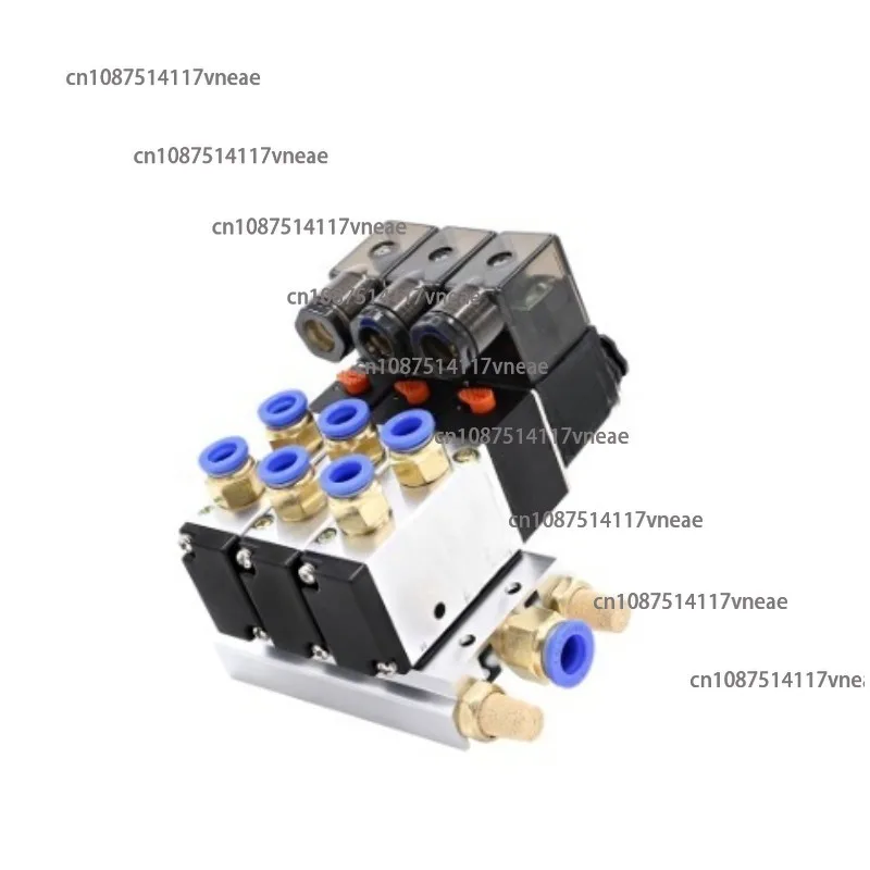 Aplicable al interruptor de válvula de Control de solenoide neumático 4V210-08, válvula de aire de 220v, Base de válvula electrónica de cilindro de 24v