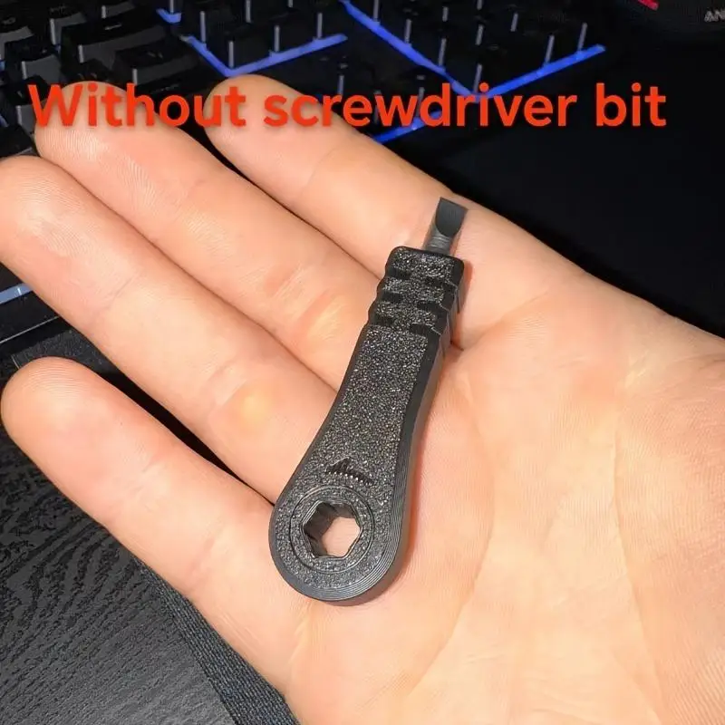 2Pcs Screwdriver Accessories 3D Printed Mini EDC Pocket Ratchet Screwdriver Practical Hand Tool Perfect Gift
