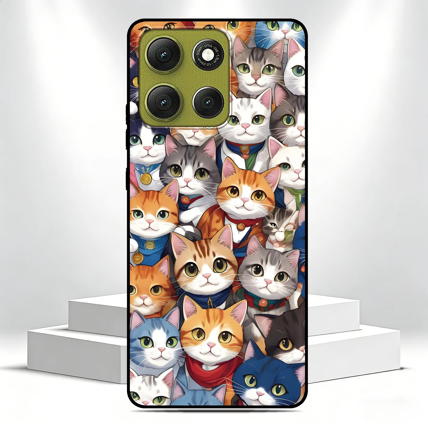 Cat Flower Rose Phone Case For Nokia C32 G42 6.2 7.2 G21 C21 C01 G11 Plus C12 C31 C02 G22 G20 G10 C10 C20 8 C3 Custom Cover view 5