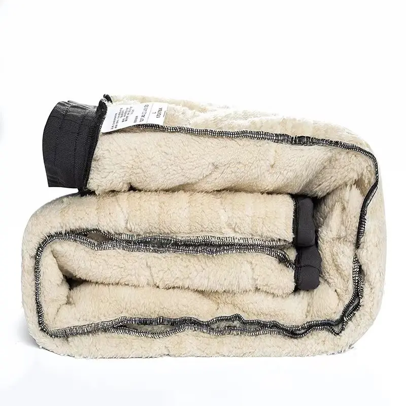 Herren-Winterhose für den Außenbereich, warm, mit Fleece gefüttert, wasserdicht, Thermohose, dicke Jogginghose, winddicht, Laufhose, Sport-Trainingshose. – Detail 14