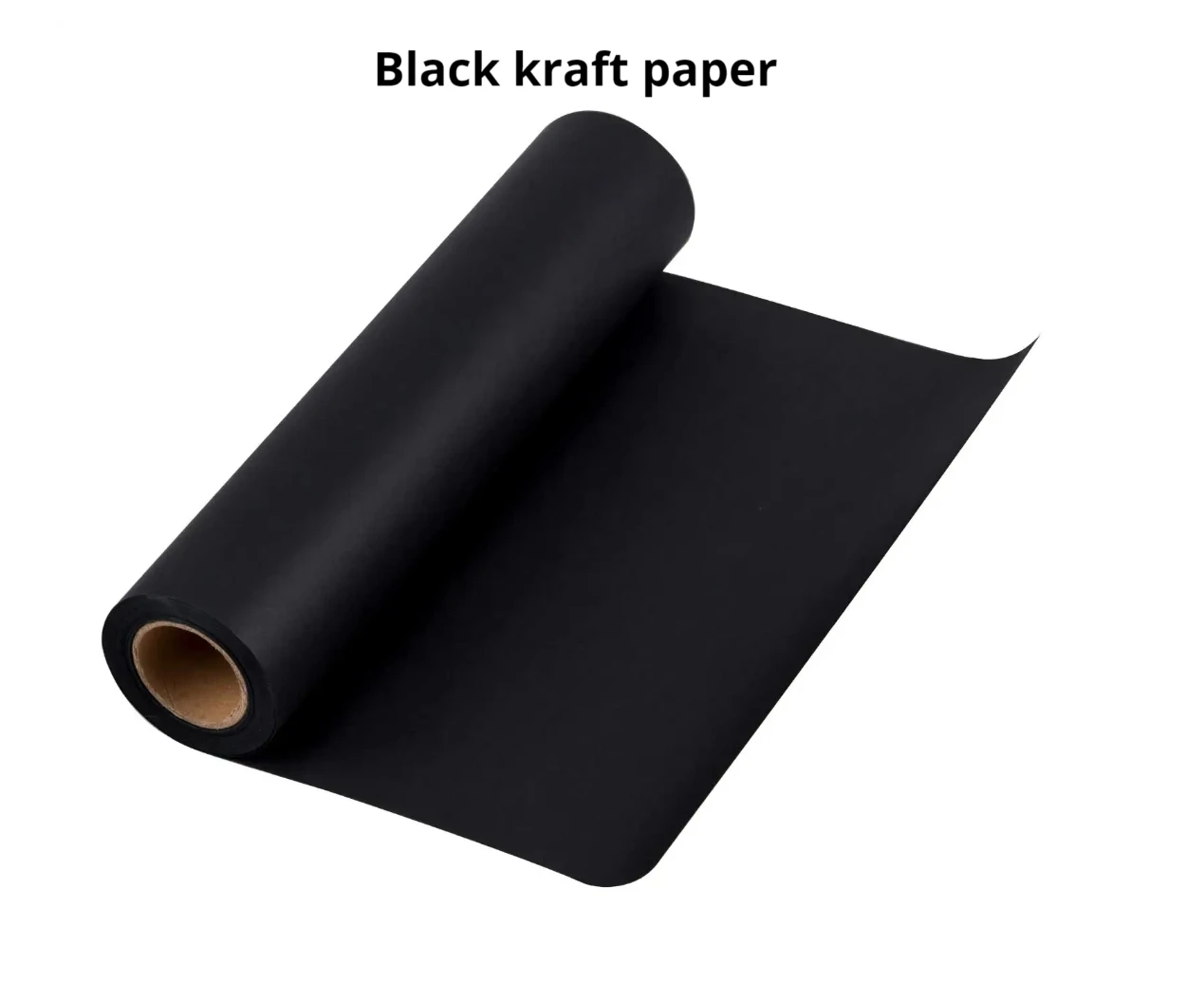 Black kraft Packing Paper 100% Recyclable kraft Cushioning Wrap Roll for Moving Shipping Packaging with