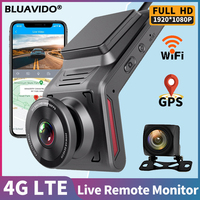 4G SIM Dash Cam Full HD 1080P WiFi GPS Logger Remote Live View Dual   Camera Video Loop Recording 24H Parking Guard Night Vision