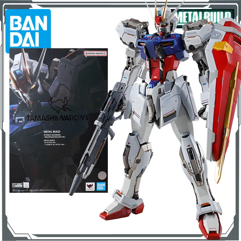 

Bandai Original Mobile Gundam METAL BUILD（STRIKE GUNDAM ）HELIOOPOUS ROLLOUTF Ver. Anime Action Figures Toys for Boys Gift Model