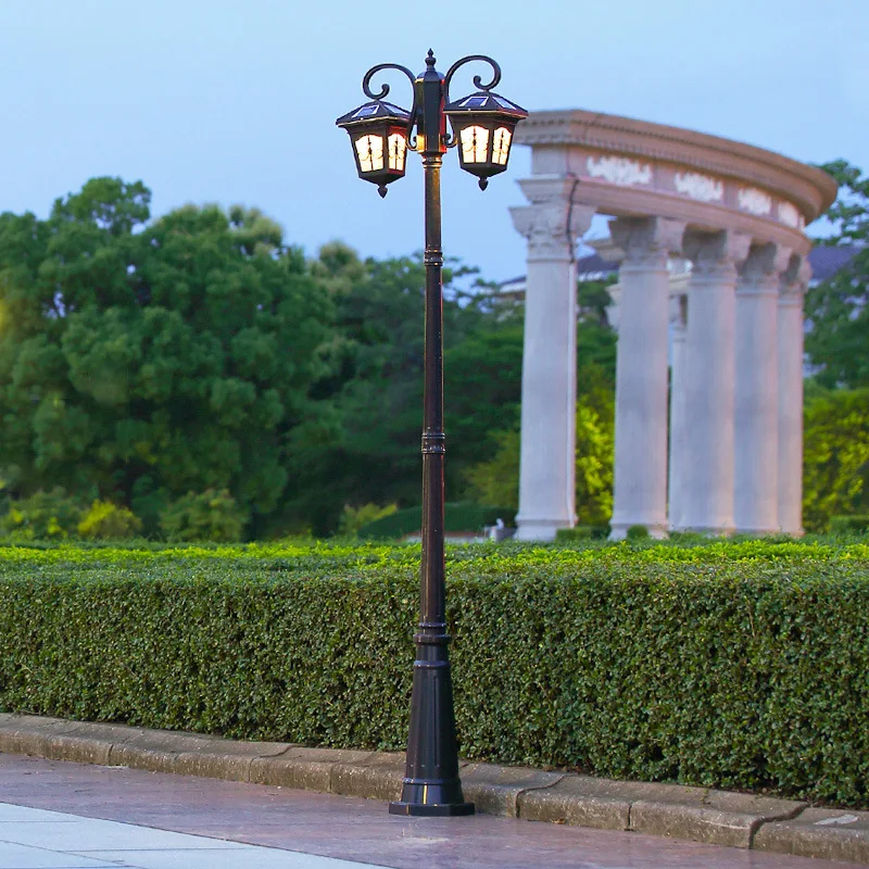 

Solar street light outdoor waterproof led super bright new rural home garden villa high pole 3 meters lawn garden light