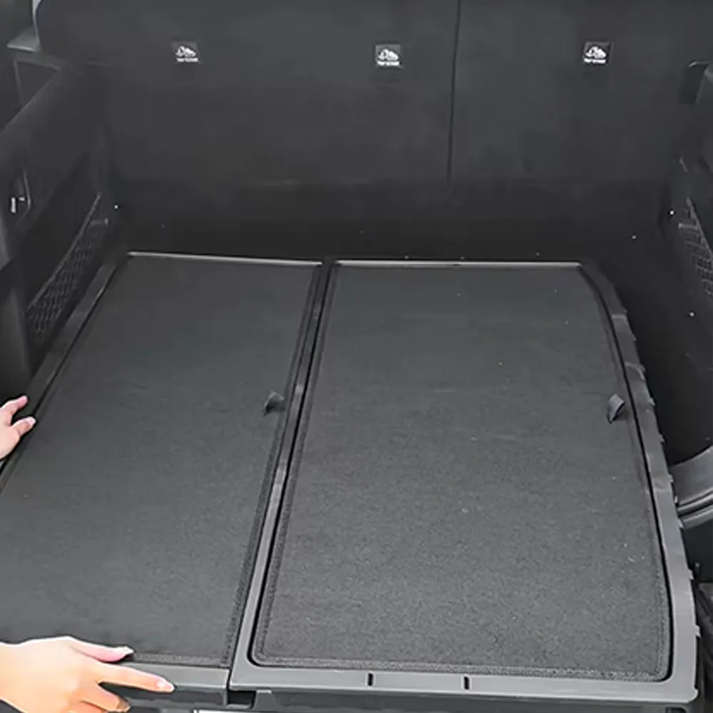 Car Rear Trunk Hidden Storage Organizer For Chery ICAR V27 2026-2027 Flat Lying Camping Bed With Marble Cover Table Legs