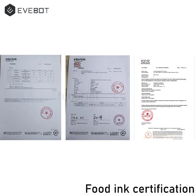 1Pc Evebot Ink Cartridge High Precision Dpi 600x600 For Coffee printer EB Pro Can Be Used In Coffee or Beer