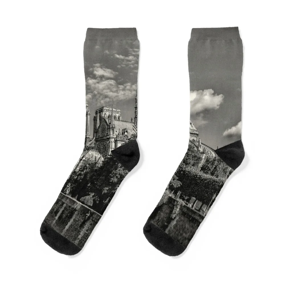 

Cathédrale Notre-Dame Paris Socks new in's cotton snow winter thermal Boy Child Socks Women's