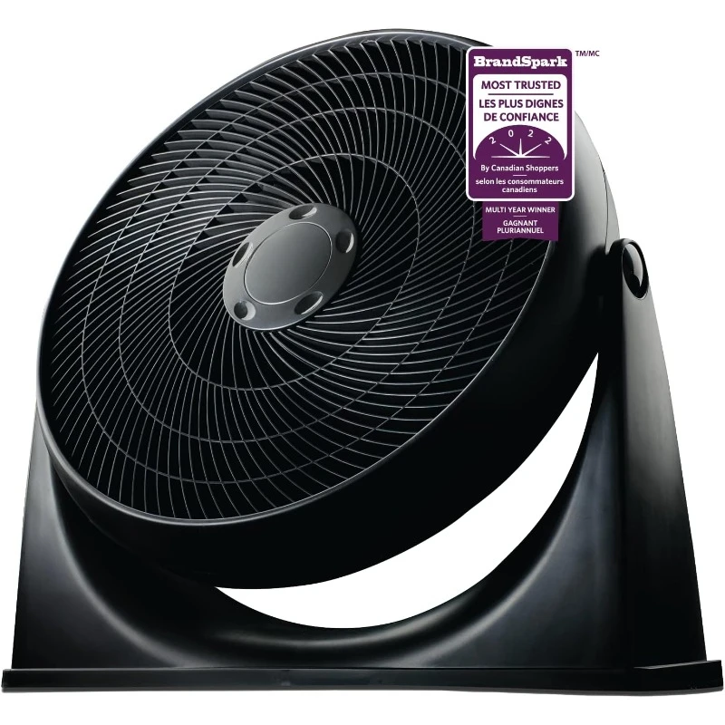 3 Speed/3 Blade Black 18 inch(s) Turbo Floor Fan，home.