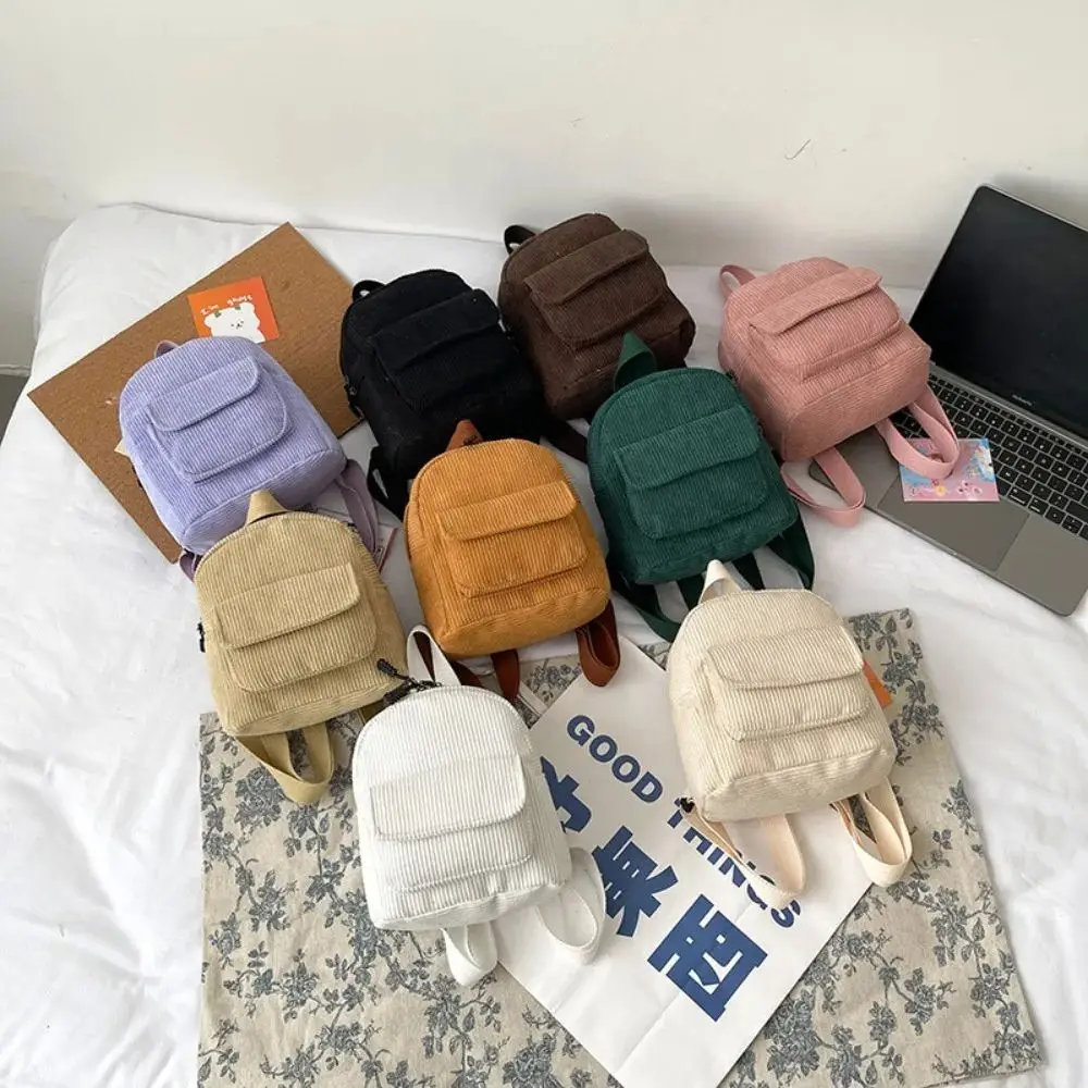 color-corduroy-lightweight-small-backpack-abs-pc-material-travel-bag-durable-unbranded-bag-for-men-and-women