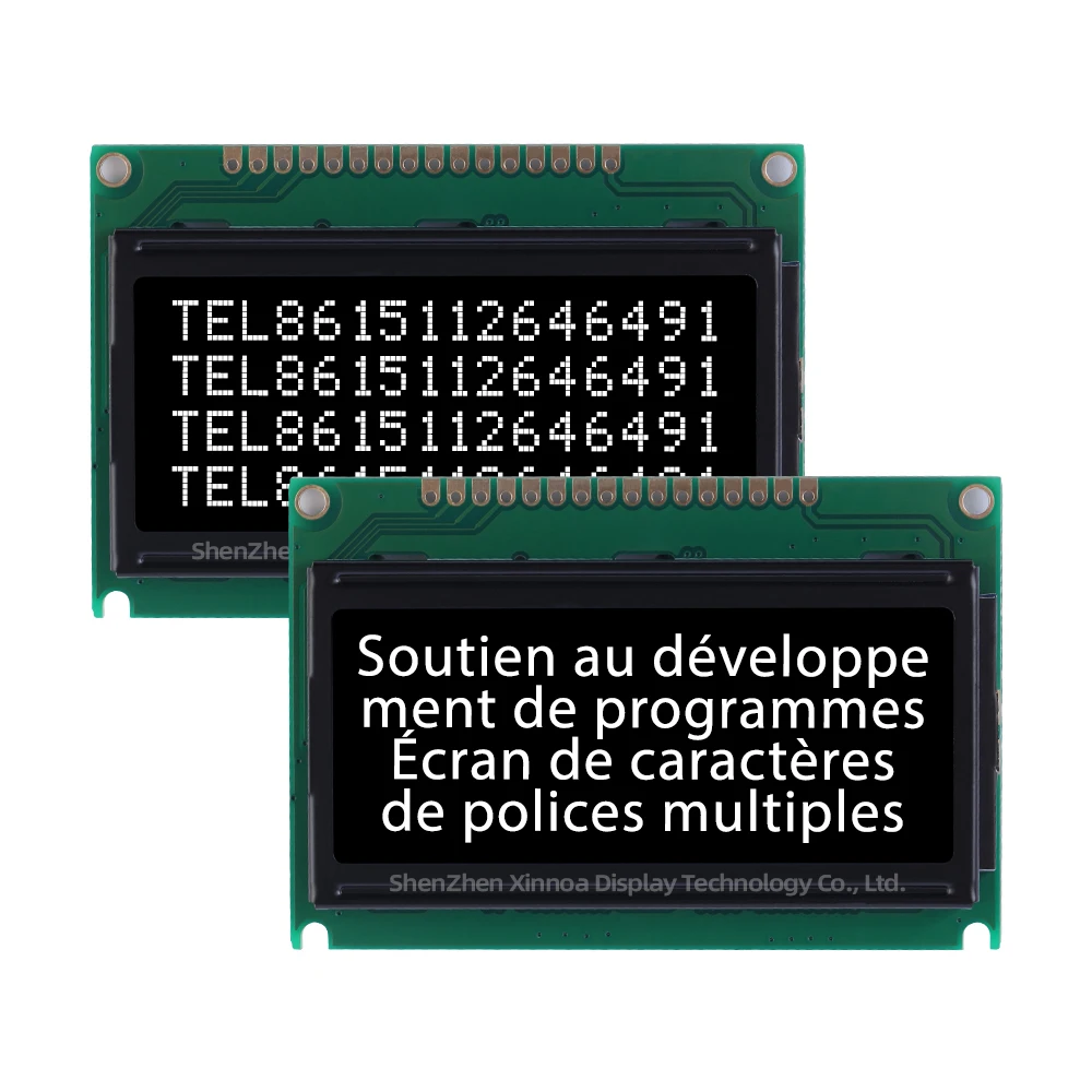 3.6-Inch Multi Character Library 5V 3.3V Optional ST7066U Orange Light Black Letters European 1604B-2 Character Display Screen