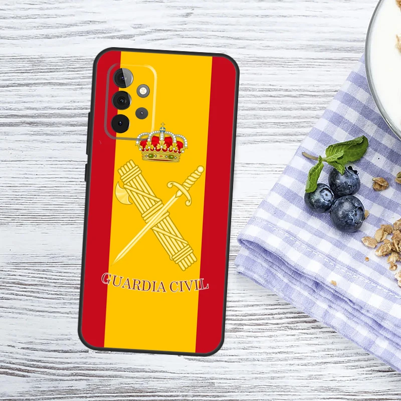 Civil Guard Spanish Flag Case For Samsung Galaxy A53 A33 A13 A12 A32 A52 A14 A34 A54 A15 A25 A35 A55 A51 A71 Cover