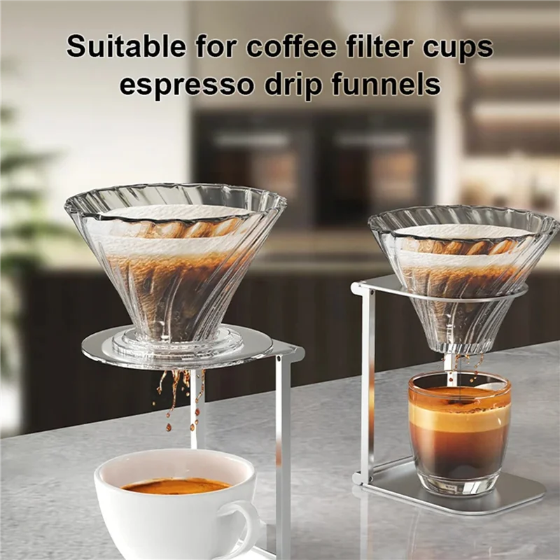 A98E-3X Foldable Coffee Drip Holder Pour Over Dripper Stand Aluminum Espresso Coffee Machine Support Coffee Dripper Rack
