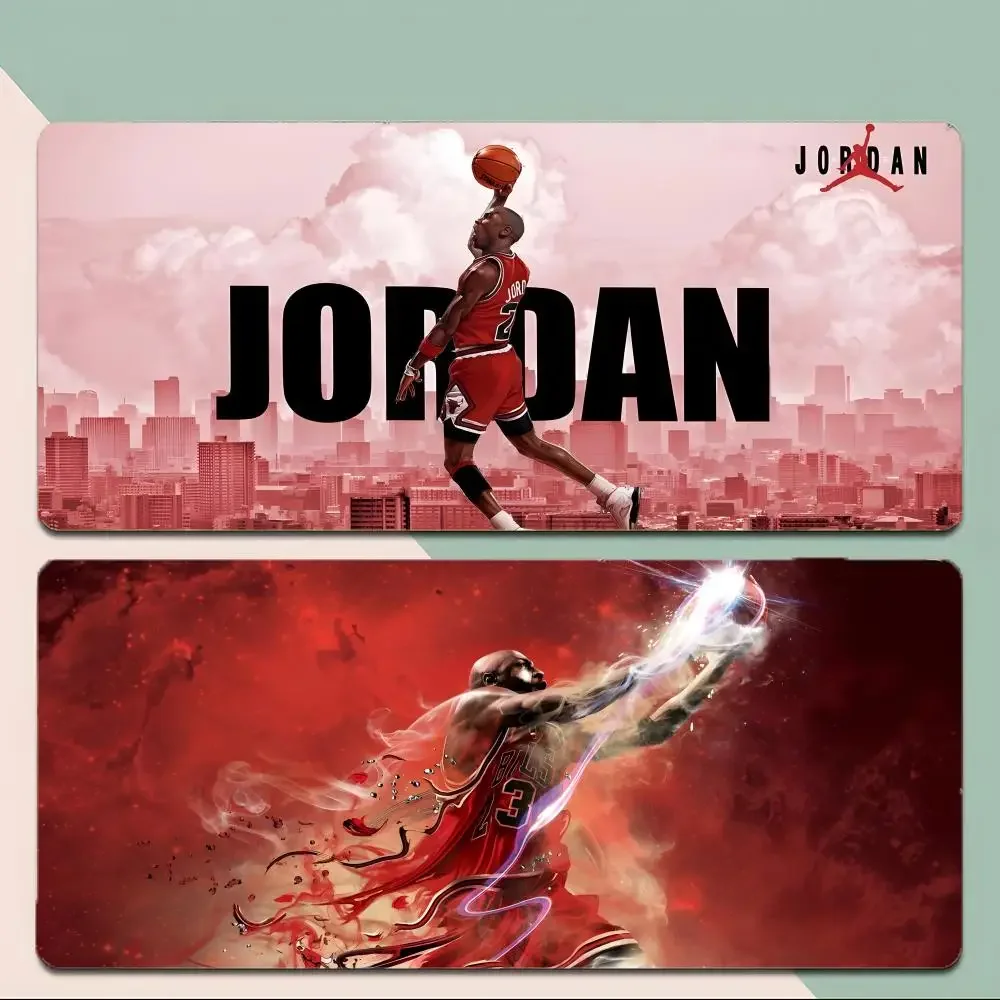 Sportsstar Legendary M-Michael Jordan Tapis de souris pour jeux avec bords cousus épais, grand tapis de bureau antidérapant