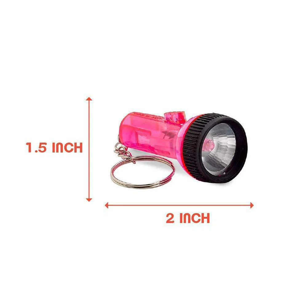 

24pcs Keychain Mini Torch Sturdy LED Car Keyring Mini Light Torch Pendant Camping Emergency