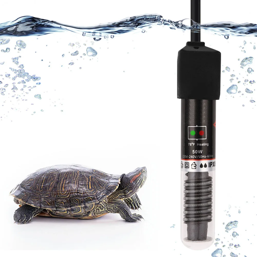 Mini Heating Rod 26°C Intelligent Constant Temperature Turtle Tank  Aquarium Ultra-Short Glass Heating Rod Fish Tank