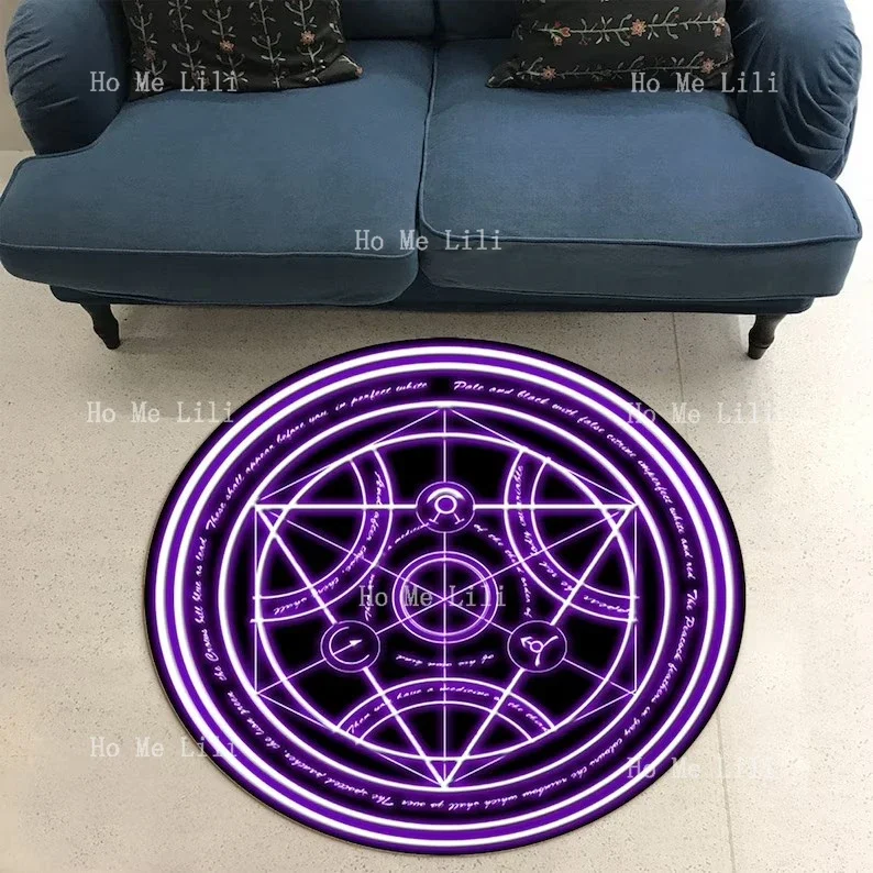 Fma Transmutation Circle Rug Fullmetal Alchemist Mat Fullmetal Alchemist Living Room Bedroom Circle Carpet