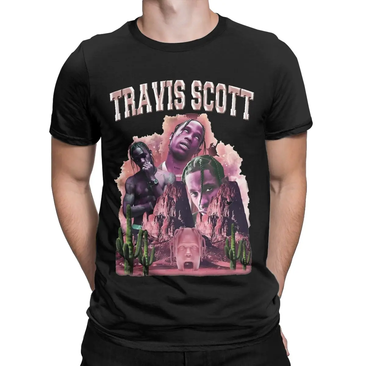 Summer Cactus Jack Astroworld Album Men Women T Shirts Rapper Hip Hop Apparel Funny Tee T-Shirt Pure Cotton New Arrival Clothing