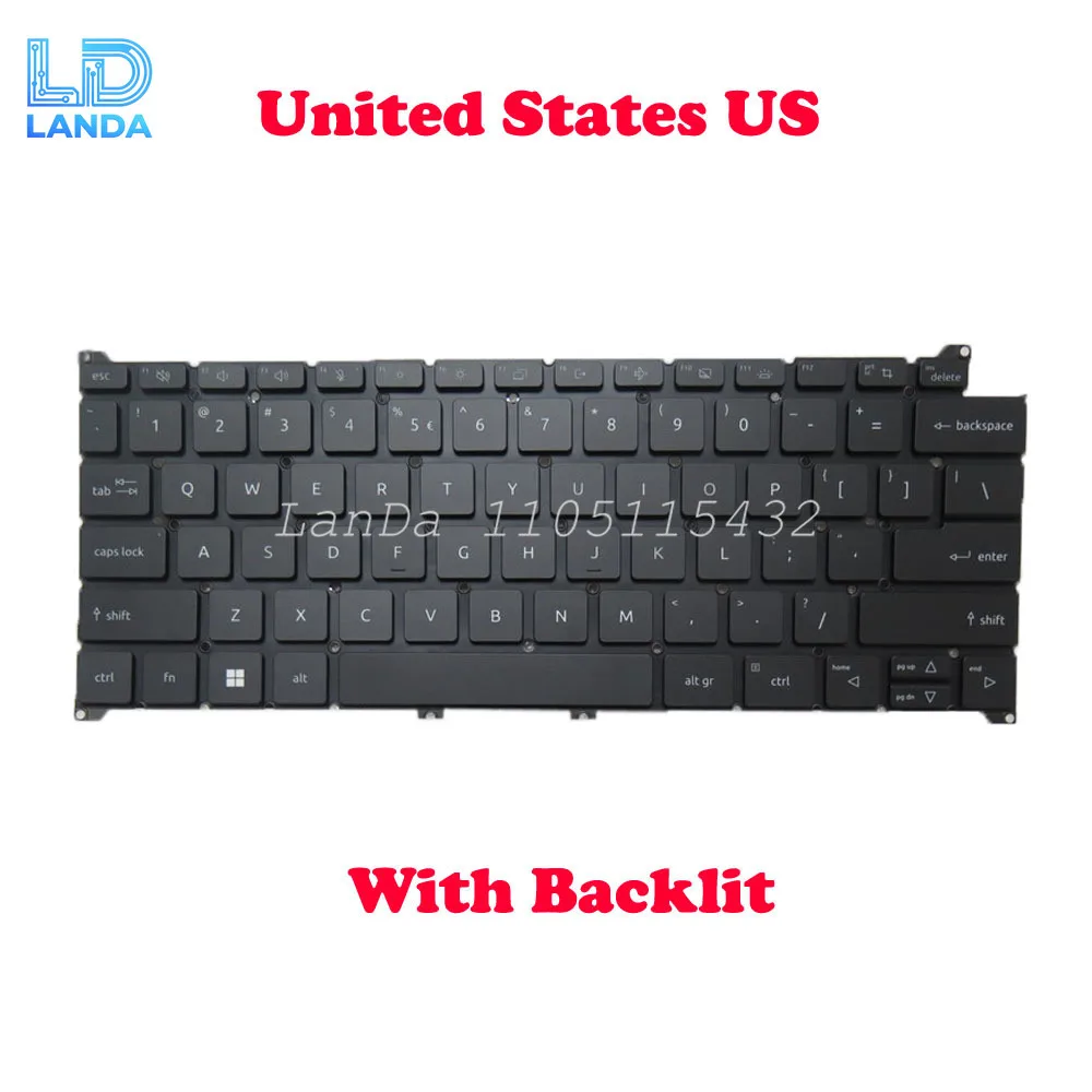

Laptop Backlit Keyboard For ACER SFE16-42 SFA16-41 QF03P_A11BWL PK133TO1A00 ACM21A3/3U4 NKI13131TY N22C8 N21H3 SFX14-51G English