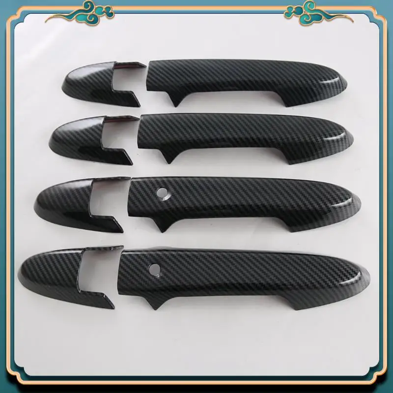

L39A-Car Exterior Door Handle Cover Trim For Honda City Hatchback 2021-2023 Accessories Carbon Fiber