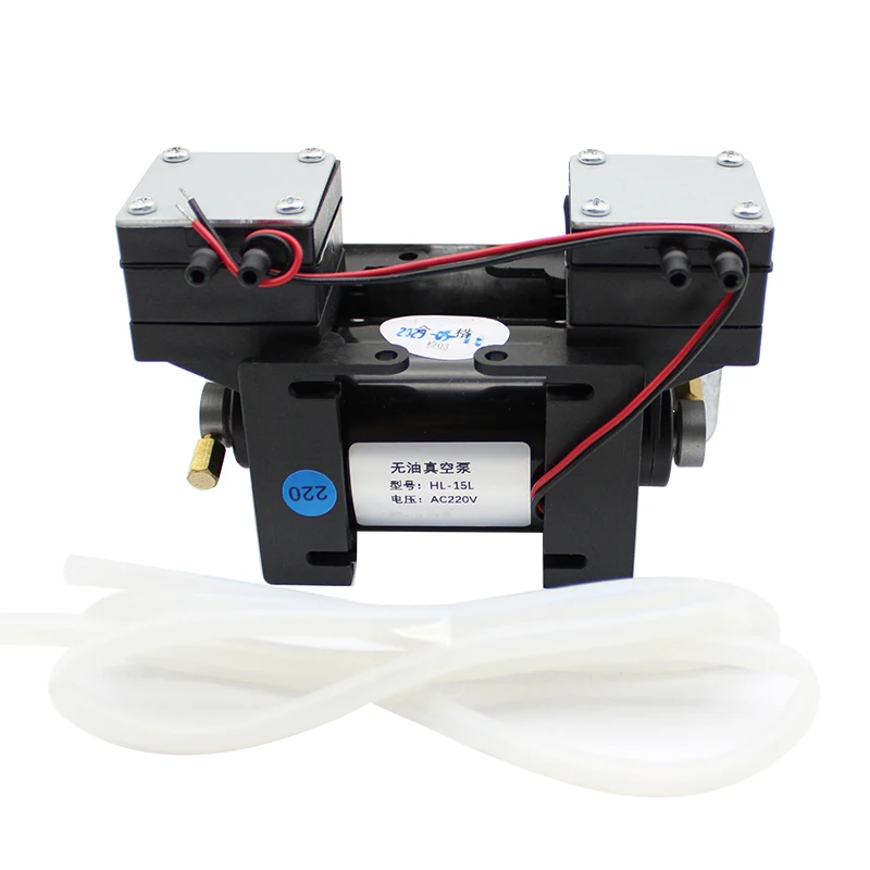

12V/220V High Positive Negative Pressure Vacuum Pump Large Beauty Instrument Mute Double Head Diaphragm Pump Micro Air Pump