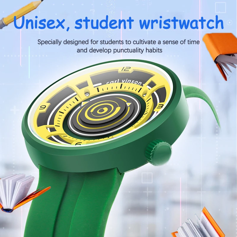 UTHAI CQ385 Leisure and Fashion Men watch Waterproof Silicone Tape Sports Quartz Watch Clock Gift，watches for man