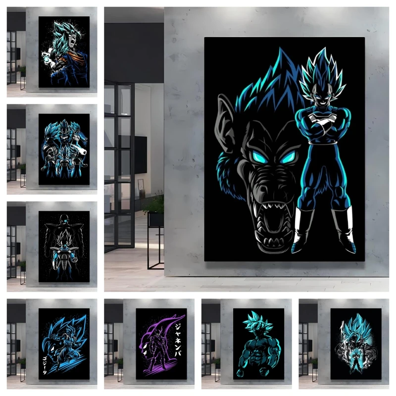 

Canvas Print Classic Anime Dragon Ball Posters Goku Vegeta Kids Gifts Room Wall Multi Scene Decor Toys Poster Aesthetic Pictures