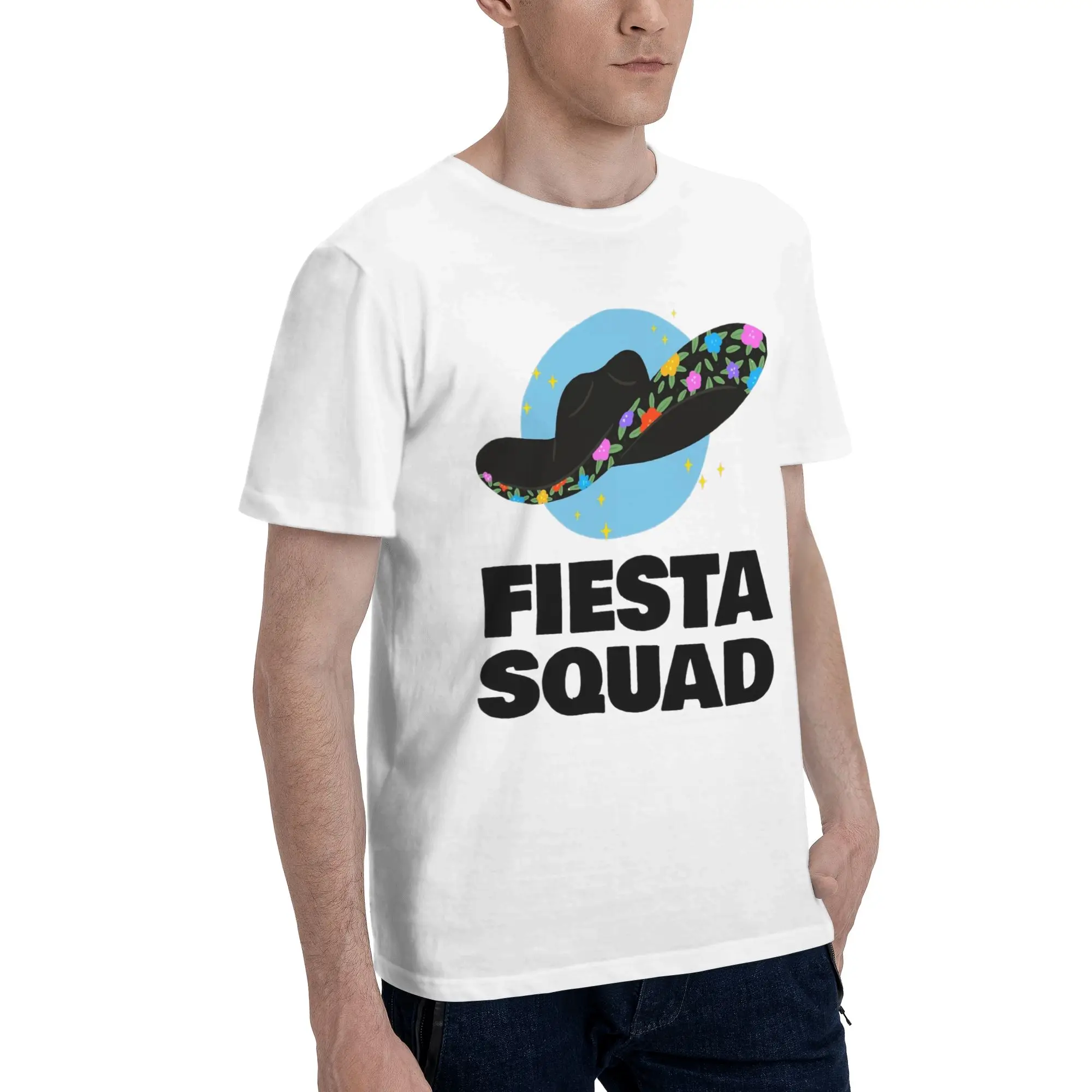 Fiesta Squad Cinco De Mayo Printed T Shirt for Men Women  Cotton  Tee Shirt Clothes