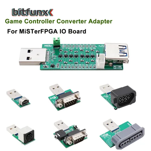 BitFunx MiSTerFPGA SNAC USB 3,0 adaptador convertidor de controlador de juego para placa MiSTerFPGA IO