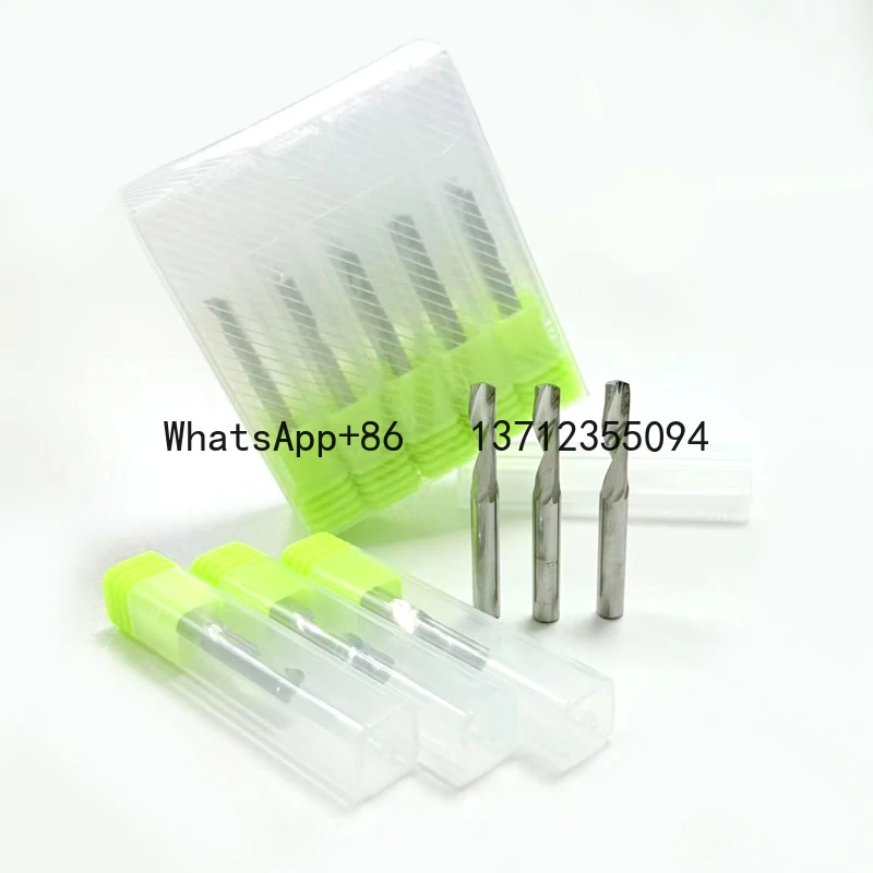 1Pcs 3.175mm 4mm 5mm 6mm 8mm Single Flute Up Cut Spiral End Mill - Wood & Aluminum CNC Milling Cutter, Router Bit Tools