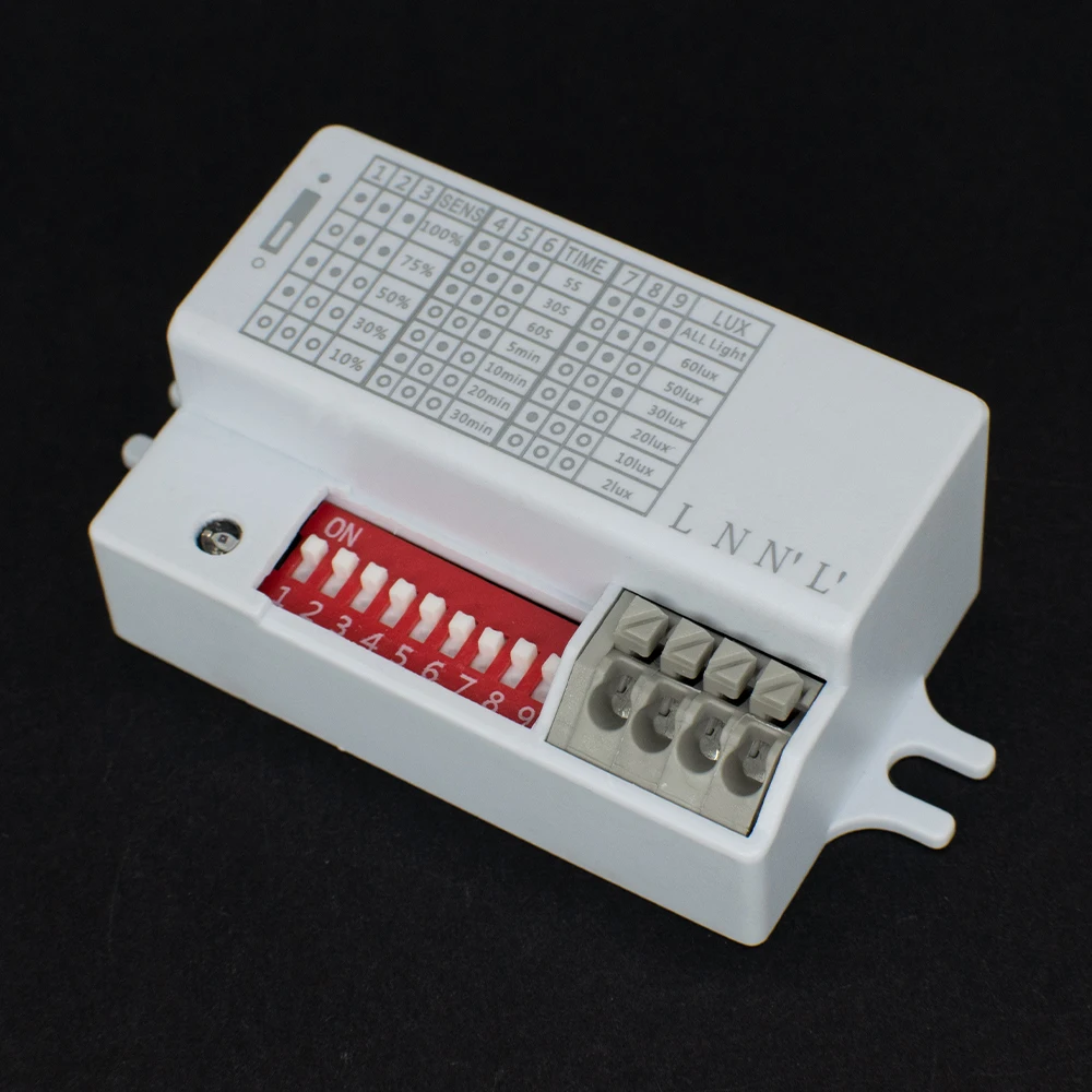 5.8GHz Microwave Radar Motion Sensor Human Motion Detector Sensor Switch AC 90-265V for Home Automation Sensor Lighting