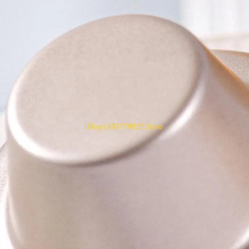 C4DF 6Pieces Creative Mushroom Cups Molds Multifunctional Gold Baking Cups Nonstick for Muffins, Puddings and More