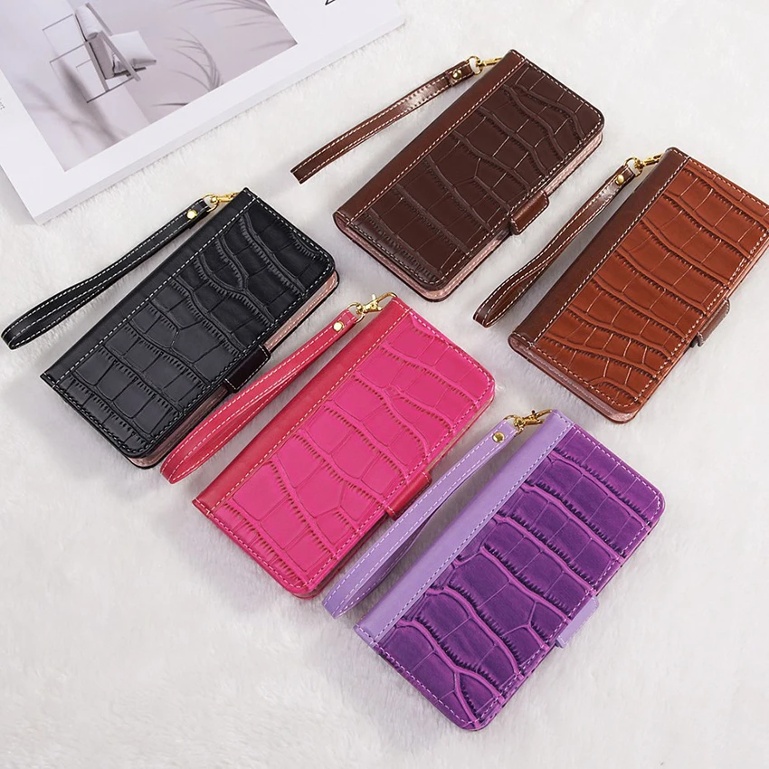 

Чехол для телефона с крокодиловым принтом для Iphone 17, 16, 15, 14, 13, Pro 12, 11 Max Plus 16 Pro max, с ремешком на руку, чехол для телефона, карман для карт, 15 Pro, чехол