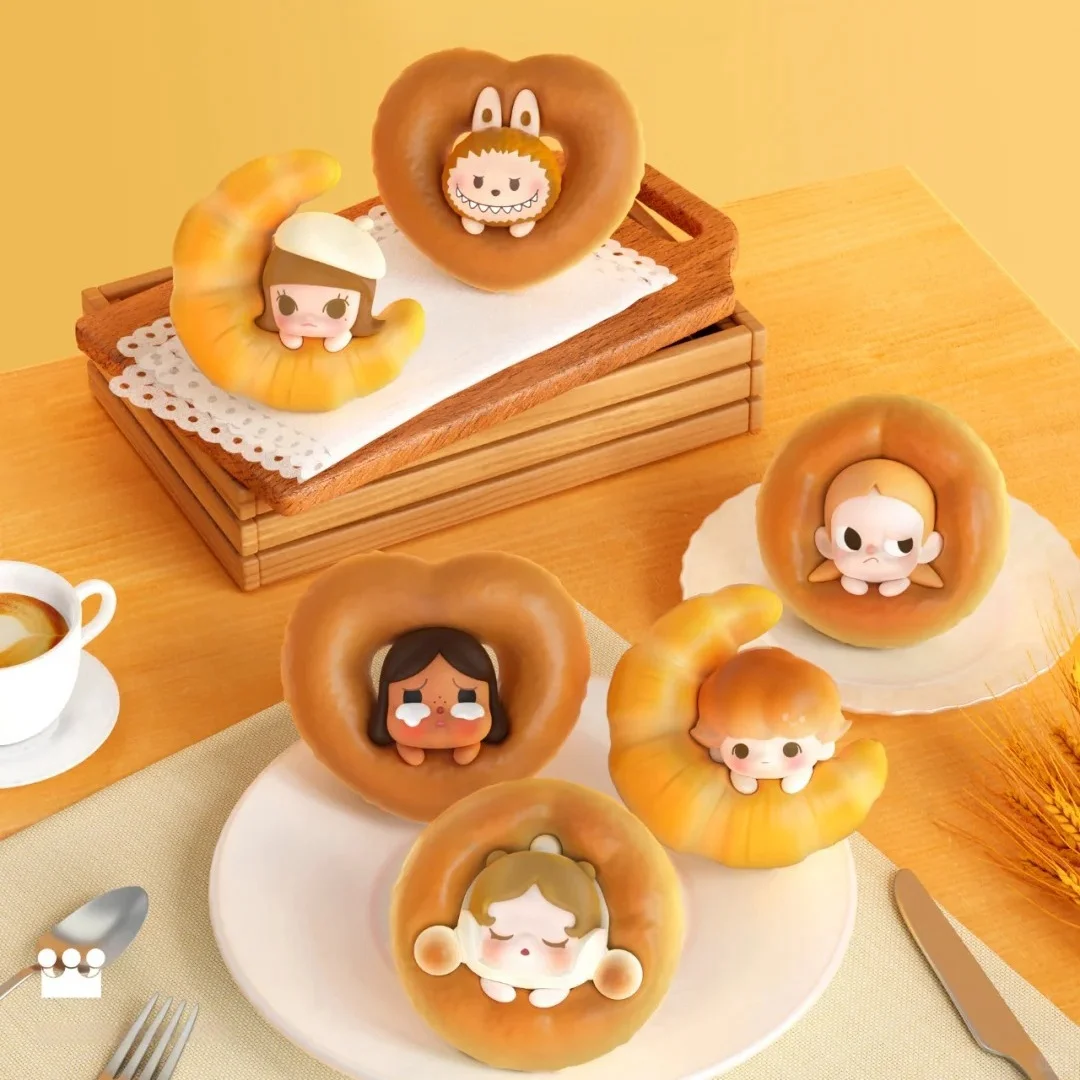 Authentic Pop Bean New Baking Bread Series Cute Grain Refrigerator Stickers Room Decoration Collection Ornaments Gifts