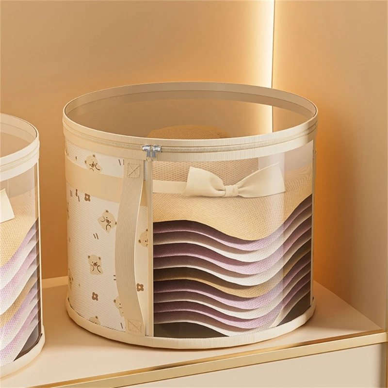 Large Capacity Clear Hat Case Foldable Storage Organizers for Baseball Caps Wide Brims Hats Travel Home Closet Storage