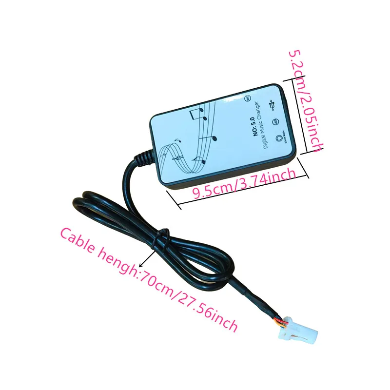 مناسبة لسيارة تويوتا المعلوماتية 6 + 6 واجهة وحدة بلوتوث استقبال صندوق القرص الرقمي