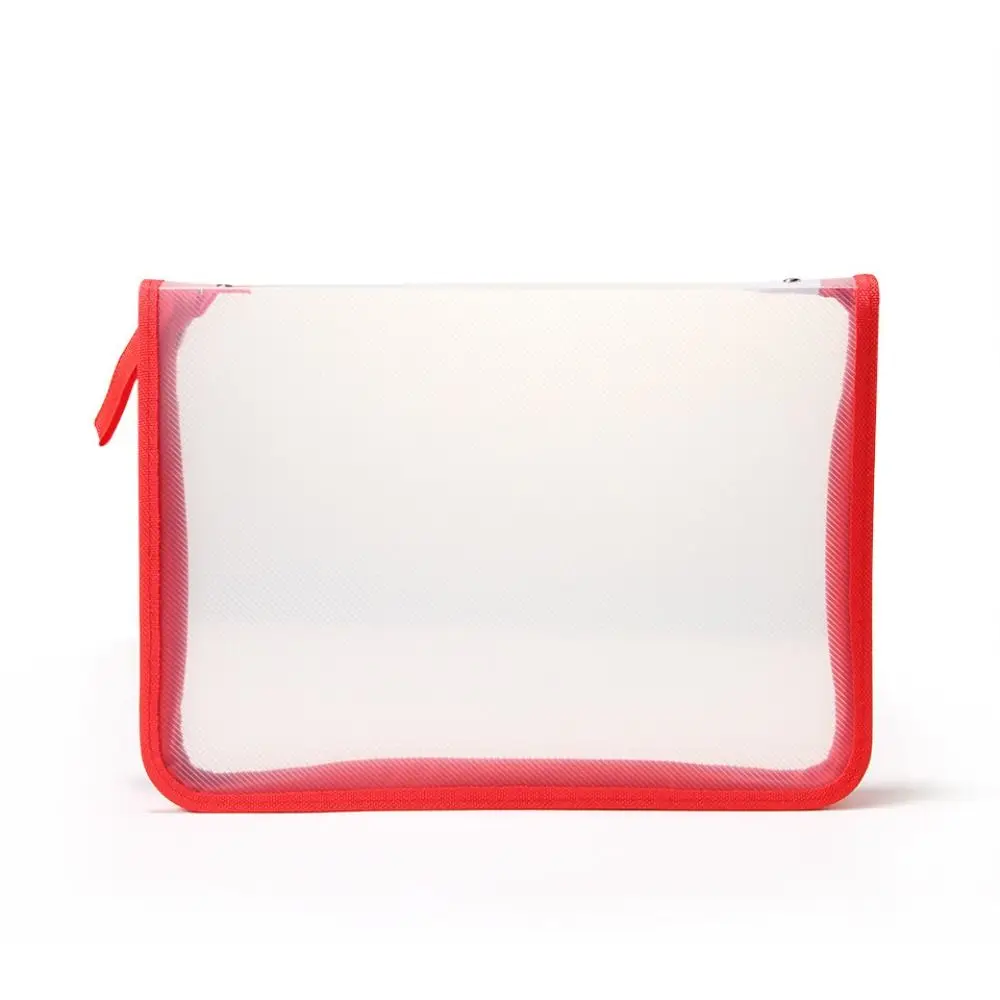 Portable Office Homework Storage Bags Textbook Stationery File Bag Folders Paper Organizer Test Paper Folder Zipper Storage Bag