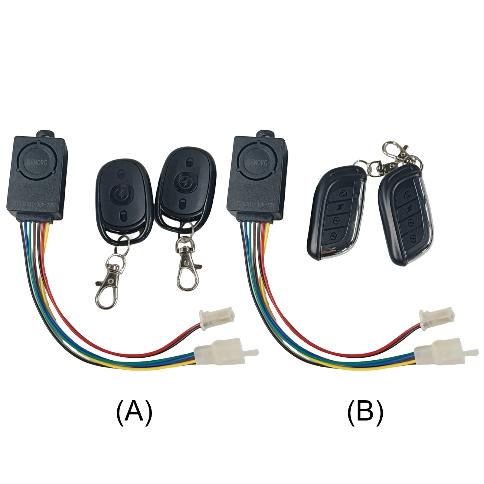 

E-Bike Alarm System 36-72V with Two Switch for Electric Bicycle/Scooter Motorcycle Tricycle Brushless Controller